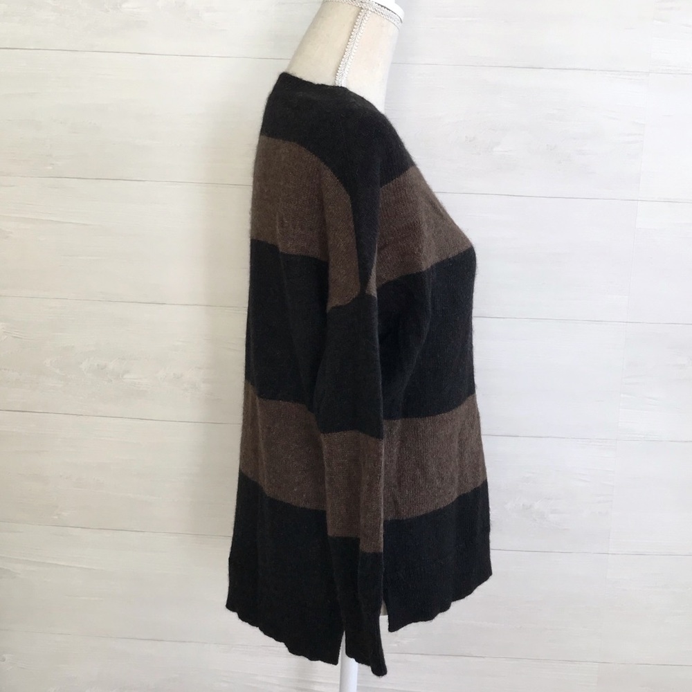 {Vince.} Brown striped slouchy sweater, XS - Picture 2 of 7